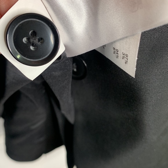 Banana Republic Women’s Black One-Button Notched Collar Blazer Jacket Size 6 - Picture 7 of 11